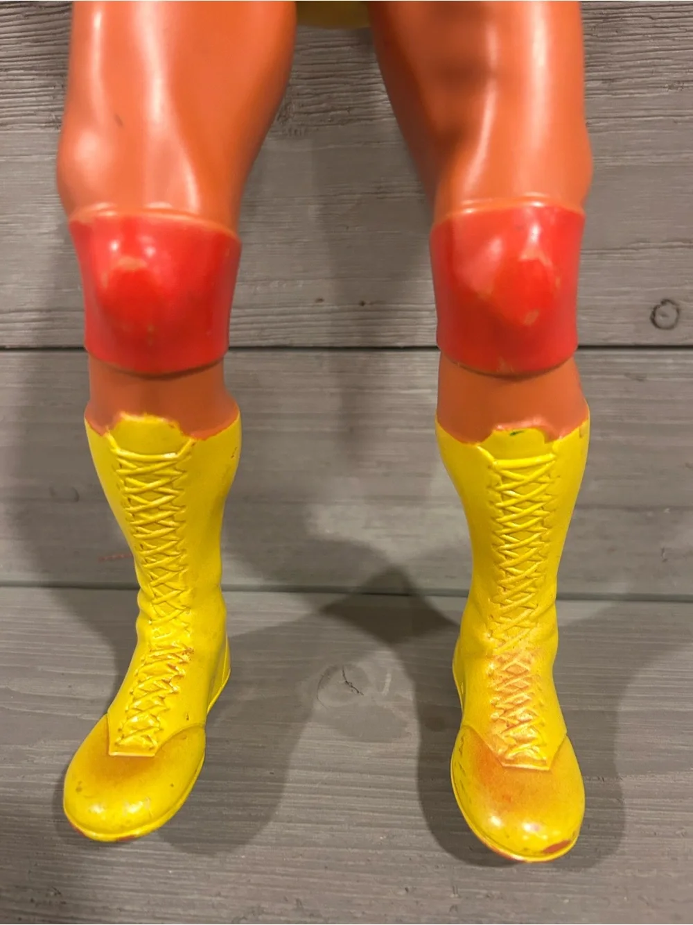 Vintage Hulk Hogan Wrestling Figure - Yellow Trunks & Boots
